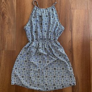 Floral halter neck dress
